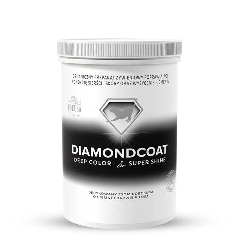 Pokusa - DiamondCoat - DeepColor & SuperShine - Poprawa kondycji ciemnej sierści - 300g Pokusa - DiamondCoat - DeepColor & SuperShine - Poprawa kondycji ciemnej sierści - 300g