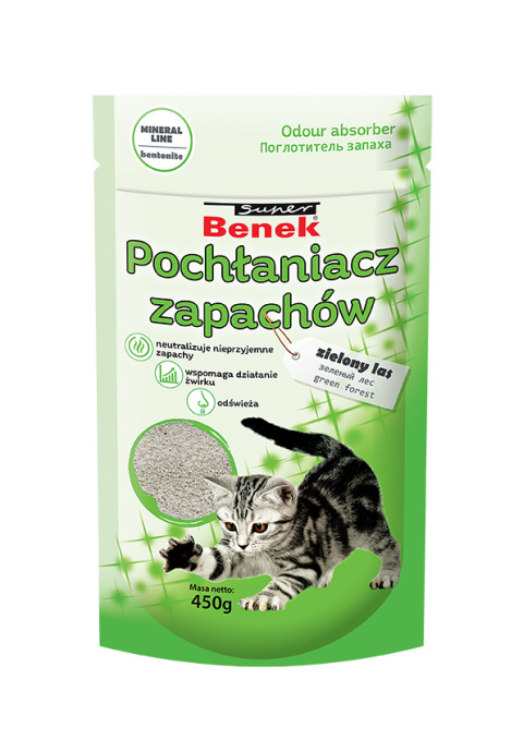 Super Benek - Pochłaniacz zapachów - Zielony las - 450g