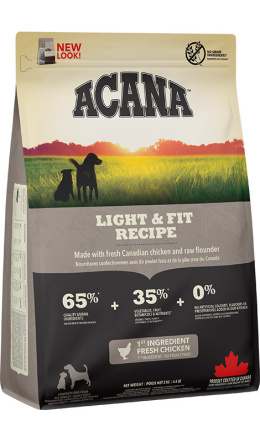 Acana - Heritage Light & Fit - KURCZAK, FLĄDRA - 2 KG