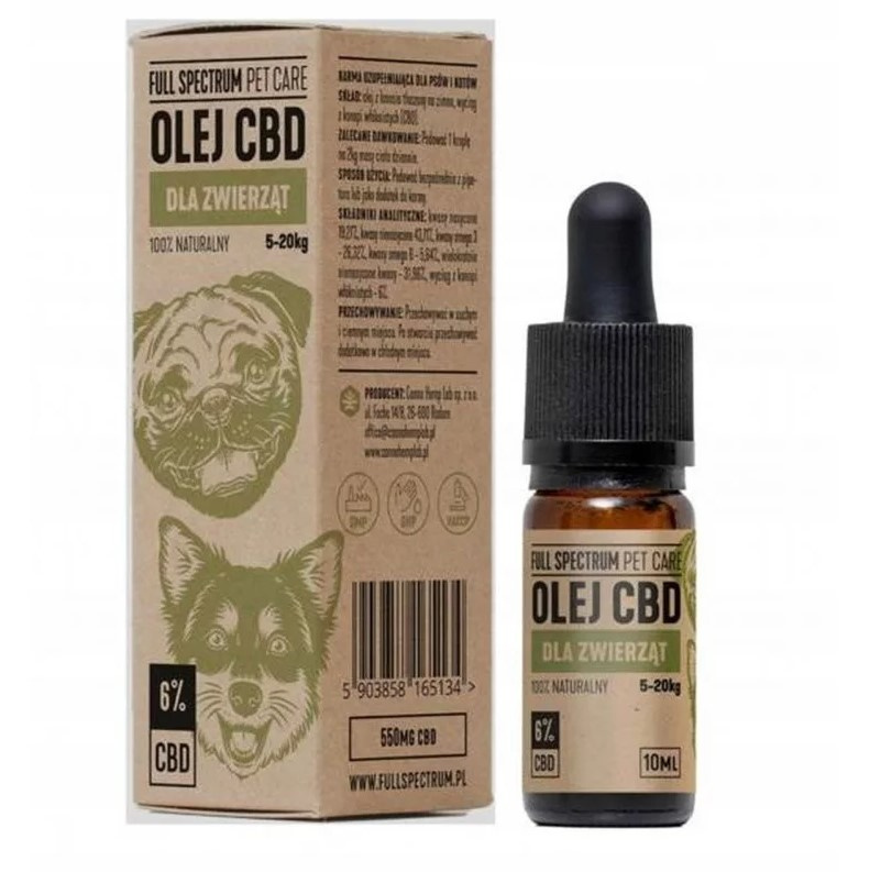 Full Spectrum - Olej konopny CBD 6% - 10 ml Full Spectrum - Olej konopny CBD 6% - 10 ml