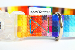 Moon Style - Obroża z klamrą LED - Pixel Moon - 20mm