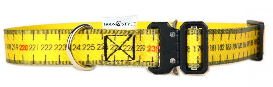 Moon Style - Obroża z metalową klamrą - Moon Miara - 25mm Moon Style - Obroża z metalową klamrą - Moon Miara - 25mm