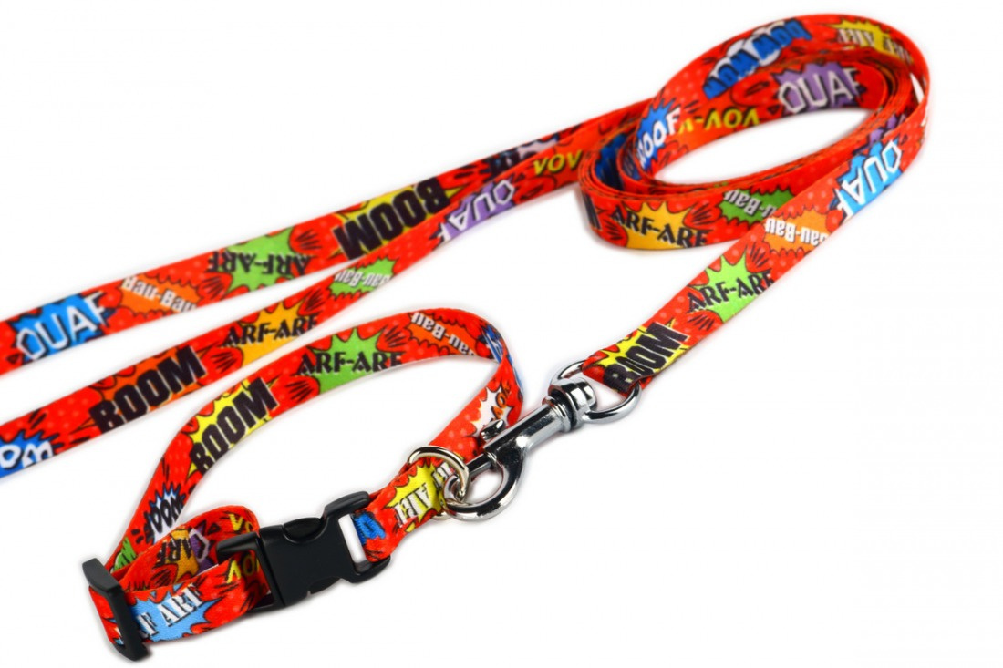 Moon Style - Smycz regulowana - Graffiti Red Moon - 20mm / 220cm Moon Style - Smycz regulowana - Graffiti Red Moon - 20mm / 220cm