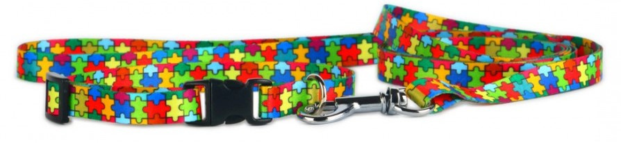 Moon Style - Smycz regulowana - Moon Puzzle - 20mm / 220cm Moon Style - Smycz regulowana - Moon Puzzle - 20mm / 220cm