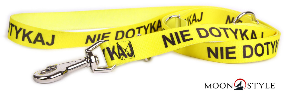 Moon Style - Smycz regulowana - Nie dotykaj - 20mm / 220cm Moon Style - Smycz regulowana - Nie dotykaj - 20mm / 220cm