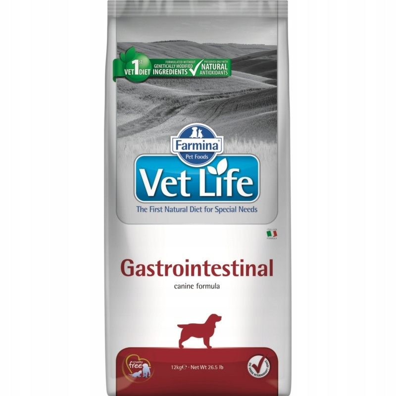 Farmina - VetLife Gastrointestinal - JELITA, TRAWIENIE, TRZUSTKA - 12 KG Farmina - VetLife Gastrointestinal - JELITA, TRAWIENIE, TRZUSTKA - 12 KG