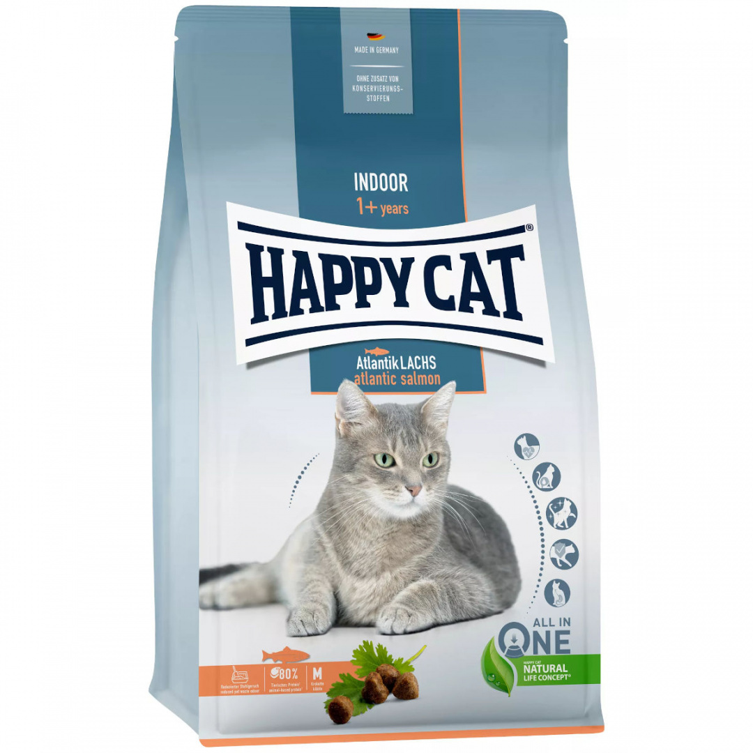 Happy Cat - Indoor Adult Atlantic Salmon - ŁOSOŚ - 1,3 KG Happy Cat - Indoor Adult Atlantic Salmon - ŁOSOŚ - 1,3 KG