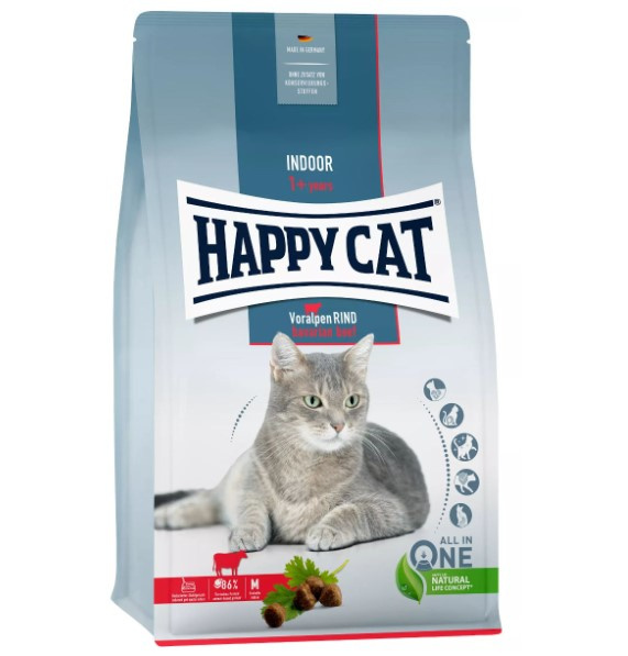 Happy Cat - Indoor Adult Voralpen Rind - WOŁOWINA - 1,3 KG