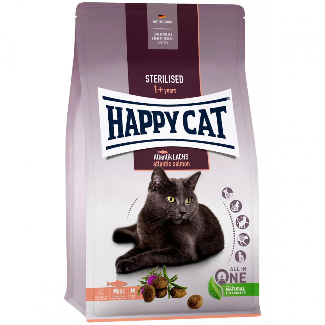 Happy Cat - Sterilised Adult Farm Lamb - JAGNIĘCINA - 1,3 KG Happy Cat - Sterilised Adult Farm Lamb - JAGNIĘCINA - 1,3 KG