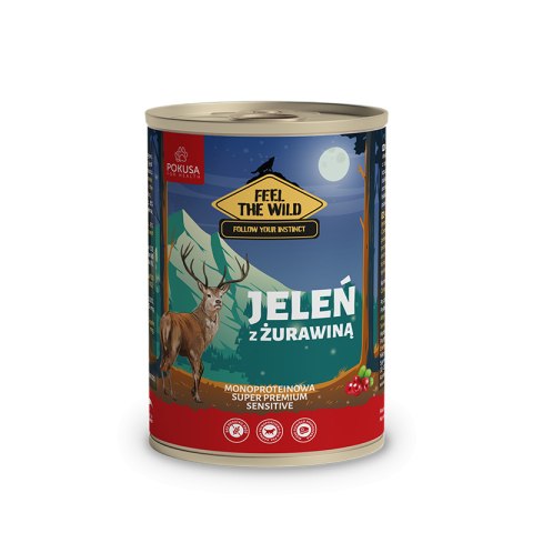 Pokusa - Feel The Wild - JELEŃ Z ŻURAWINĄ - 400g Pokusa - Feel The Wild - JELEŃ Z ŻURAWINĄ - 400g