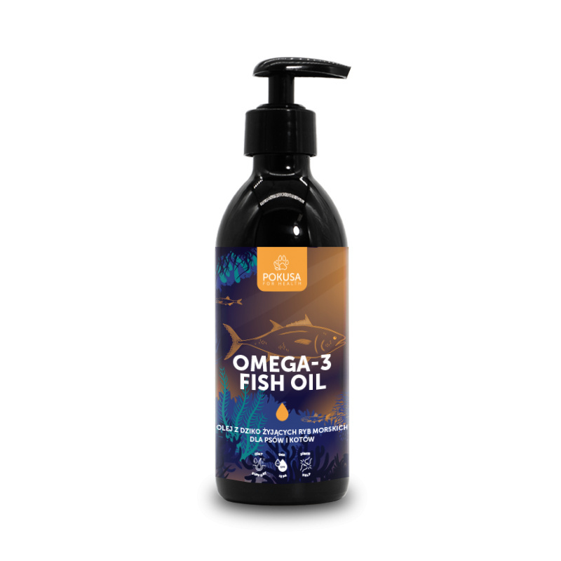 Pokusa - Omega-3 Fish Oil - Olej z dziko żyjących ryb morskich - 250 ml