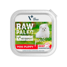 Raw Paleo - Pate Mini Puppy Beef - WOŁOWINA - 150g - dla Szczeniąt