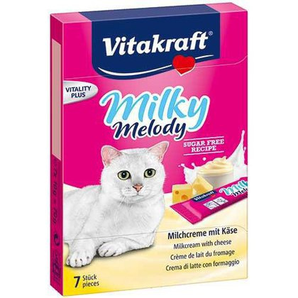 Vitakraft - Przysmak serowo mleczny krem - Milky Melody - 7 x 10g
