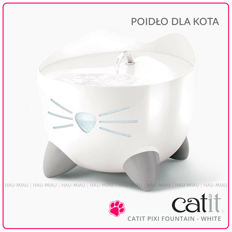 Catit - Pixi Fountain Poidło / Fontanna dla kota - 2,5L - BIAŁE Catit - Pixi Fountain Poidło / Fontanna dla kota - 2,5L - BIAŁE