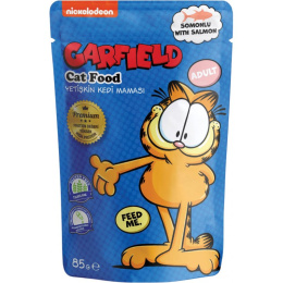 Garfield - Mokra karma dla dorosłych kotów - ŁOSOŚ - 85g