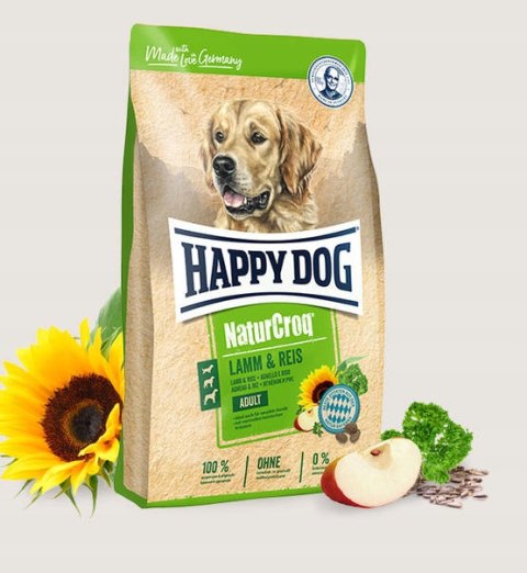 Happy Dog - NaturCroq Lamm & Reis - JAGNIĘCINA i RYŻ - 15 KG Happy Dog - NaturCroq Lamm & Reis - JAGNIĘCINA i RYŻ - 15 KG