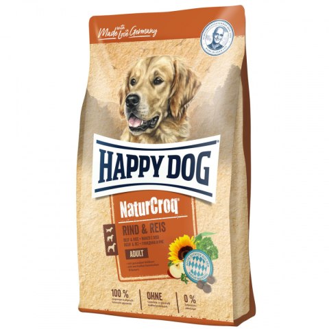 Happy Dog - NaturCroq Rind & Reis - WOŁOWINA i RYŻ - 15 KG Happy Dog - NaturCroq Rind & Reis - WOŁOWINA i RYŻ - 15 KG