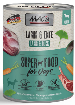 Mac's - Super food for dog - JAGNIĘCINA i KACZKA - 800g