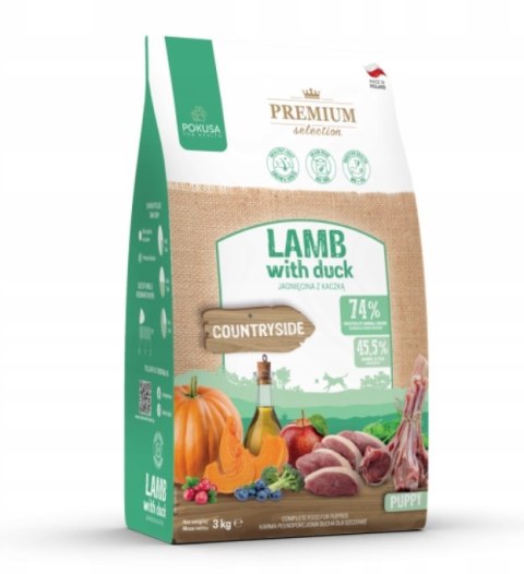 Pokusa - Premium Selection Puppy - JAGNIĘCINA i KACZKA - 3 KG Pokusa - Premium Selection Puppy - JAGNIĘCINA i KACZKA - 3 KG