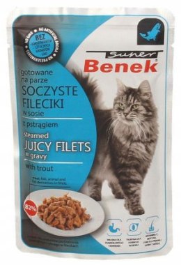 Super Benek - Fileciki w sosie - PSTRĄG - 85g