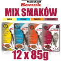 Super Benek - Fileciki w sosie - MIX SMAKÓW - Zestaw 12 x 85g