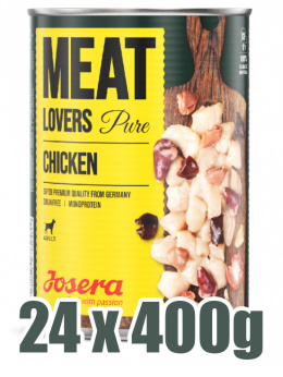 Josera - Meat Lovers Pure Monobiałkowa - KURCZAK - Zestaw 24 x 400g