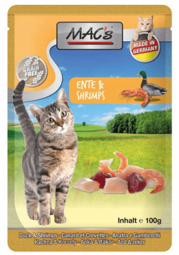 Mac's - Cat Duck & Shrimps - KACZKA i KREWETKI - 100g