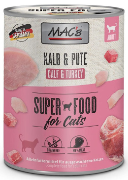 Mac's - Cat Kalb & Pute - CIELĘCINA I INDYK - 800g