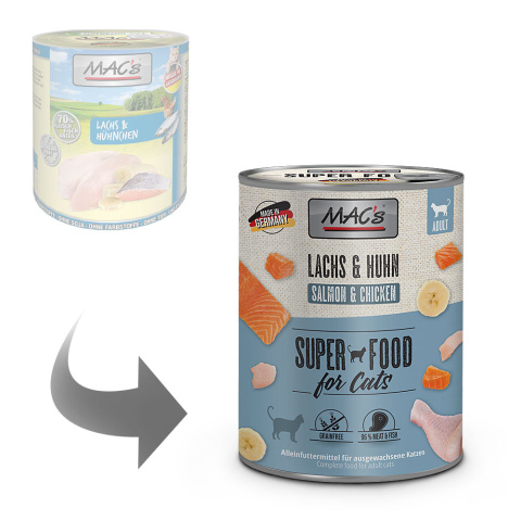 Mac's - Cat Lachs & Huhnchen - ŁOSOŚ i KURCZAK - 400g