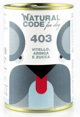 Natural Code - 403 - CIELĘCINA, ŚLEDŹ i DYNIA - 400g