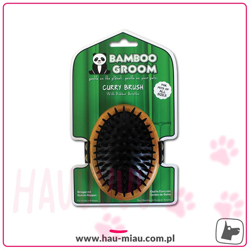 Bamboo Groom - Gumowa szczotka na dłoń Bamboo Groom - Gumowa szczotka na dłoń