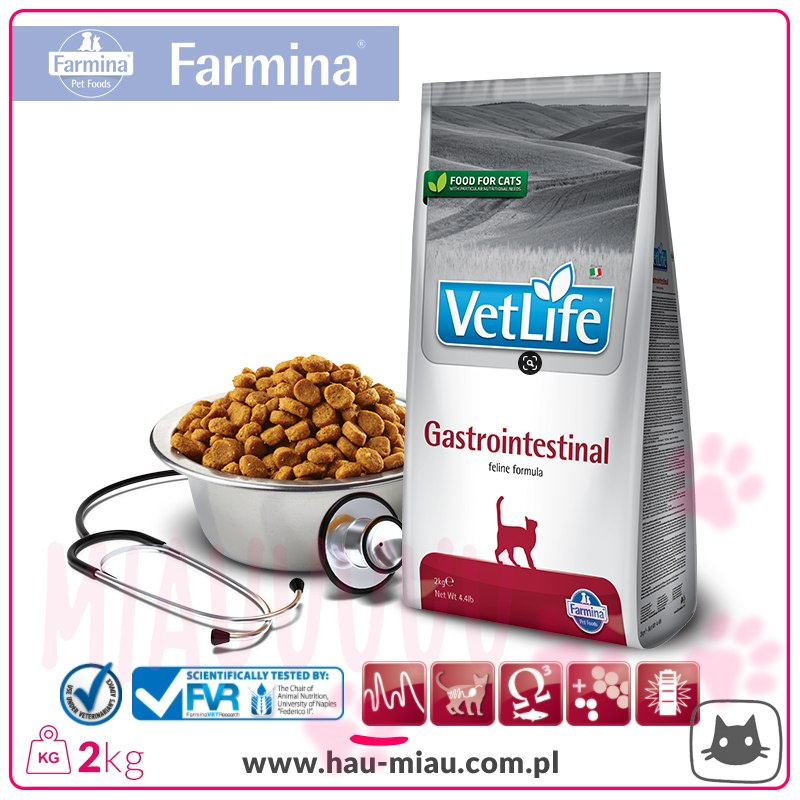 Farmina - VetLife Gastrointestinal - JELITA, TRAWIENIE - 2 KG Farmina - VetLife Gastrointestinal - JELITA, TRAWIENIE - 2 KG