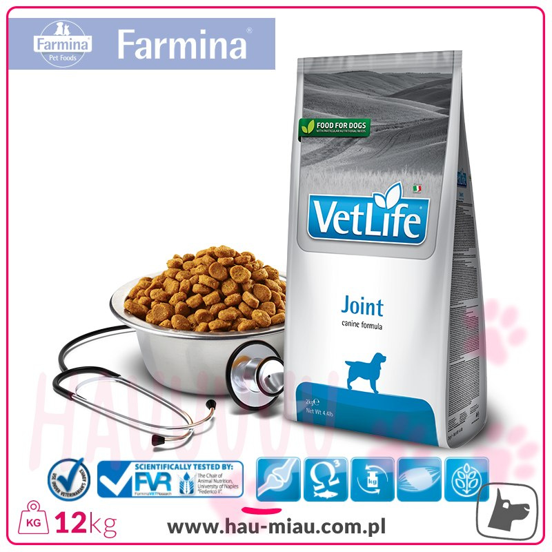 Farmina - VetLife Joint - KOŚCI, STAWY - 12 KG Farmina - VetLife Joint - KOŚCI, STAWY - 12 KG