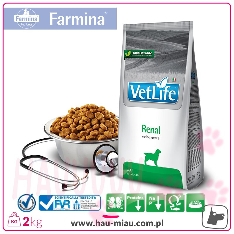 Farmina - VetLife Renal - NERKI, SERCE - 2 KG Farmina - VetLife Renal - NERKI, SERCE - 2 KG