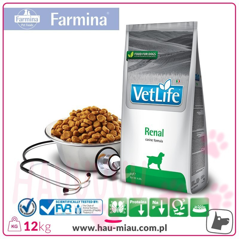 Farmina - VetLife Renal - NERKI, SERCE - 12 KG