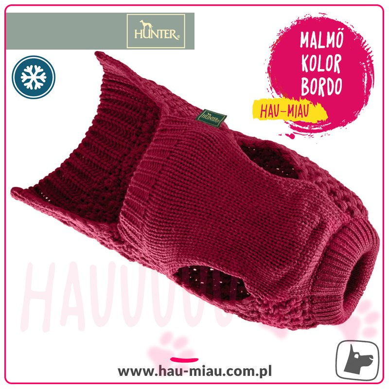 Hunter - Sweterek dla psa Malmö - BORDO - rozmiar 50 Hunter - Sweterek dla psa Malmö - BORDO - rozmiar 50