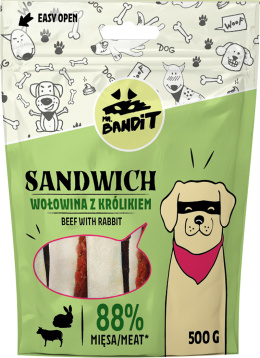 Mr. Bandit - Sandwich - Przysmak WOŁOWINA z KRÓLIKIEM - 500g