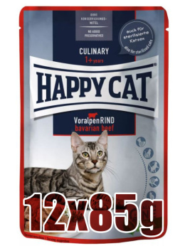 Happy Cat - Culinary Bavarian Beef Sauce - WOŁOWINA W SOSIE - Zestaw 12x85g