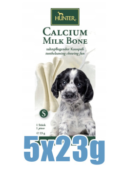 Hunter - Calcium Milk Bone - Kość z wapniem - Zestaw 5 x 23g