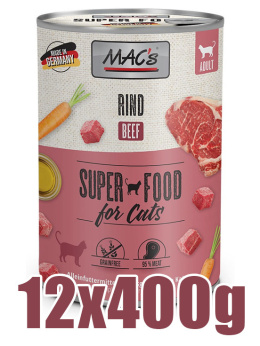 Mac's - Cat Rind - WOŁOWINA - Zestaw 12 x 400g