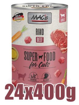 Mac's - Cat Rind - WOŁOWINA - Zestaw 24 x 400g