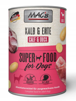 Mac's - Dog Kalb & Ente - CIELĘCINA i KACZKA - Zestaw 24 x 400g