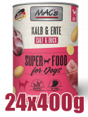 Mac's - Dog Kalb & Ente - CIELĘCINA i KACZKA - Zestaw 24 x 400g