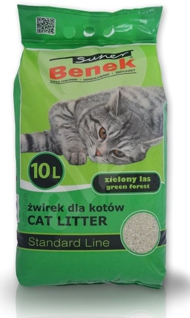 Super Benek - Standard line - Żwirek Zielony las - 10 L