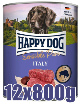 Happy Dog - Supreme Sensible Buffalo Pure Italy - BAWÓŁ - Zestaw 12 x 800g