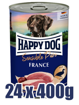 Happy Dog - Supreme Sensible Ente Pure France - KACZKA - Zestaw 24 x 400g