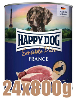 Happy Dog - Supreme Sensible Ente Pure France - KACZKA - Zestaw 24 x 800g