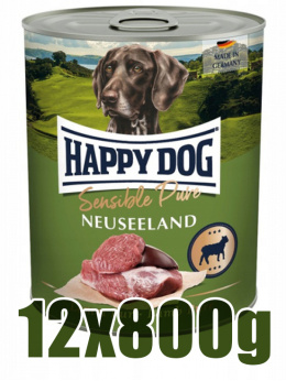 Happy Dog - Supreme Sensible Pure - JAGNIĘCINA - Zestaw 12 x 800g