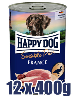 Happy Dog - Supreme Sensible Ente Pure France - KACZKA - Zestaw 12 x 400g