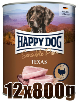 Happy Dog - Supreme Sensible Pure Texas - INDYK - Zestaw 12 x 800g